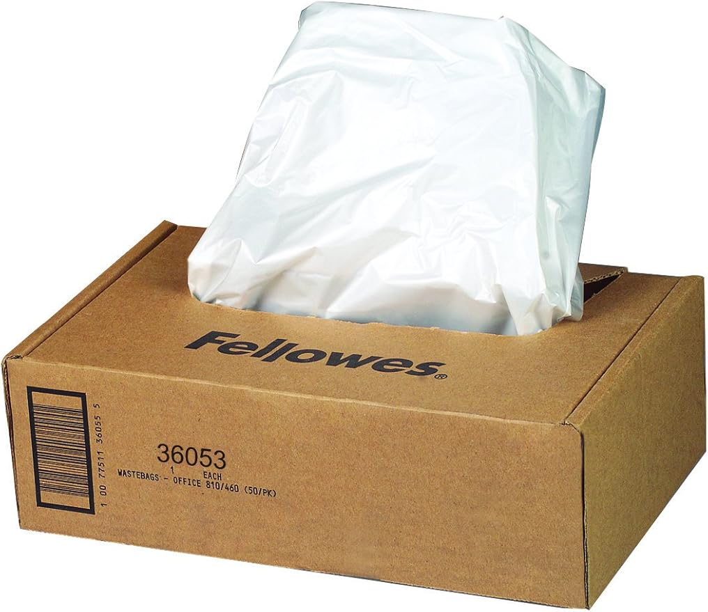 Fellowes Powershred Shredder Waste Bags and Lubricant Sheets Bundle