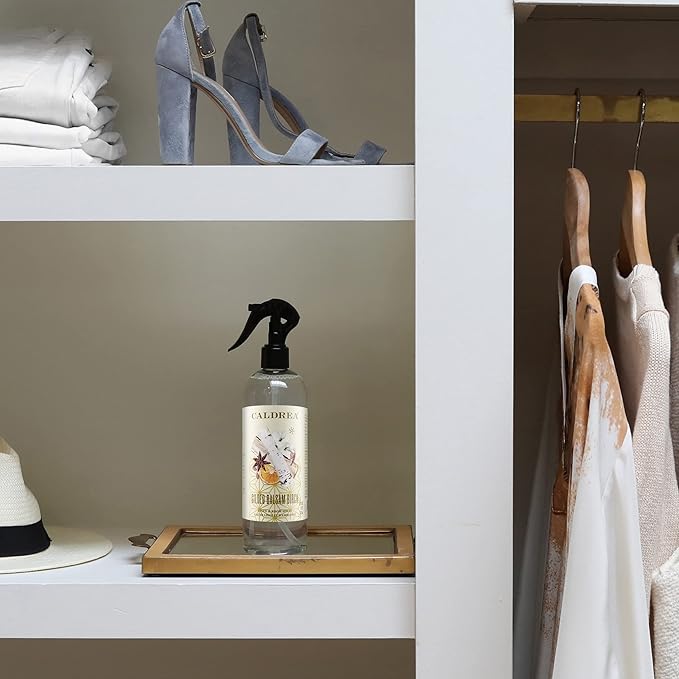 Caldrea Linen And Room Spray Air Freshener Made With Essential Oils Plant-Derived And Other Thoughtfully Chosen Ingredients Gilded Balsam Birch 16 Oz