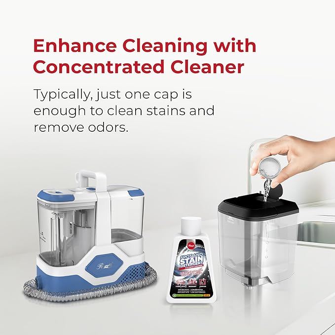 Rosewill Multi-Purpose Portable Carpet and Upholstery Cleaner Powerful Suction 18 KPa Spot Cleaner 600W Motor Car and Auto Detailer Stain/Spot Remover Versatile Use: Carpet Sofa Pet Hair