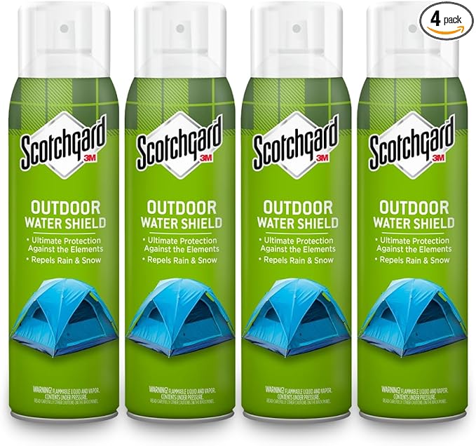 Scotchgard Outdoor Water Shield Fabric Spray Water Repellent Spray for Spring and Summer Outdoor Gear and Patio Furniture Fabric Spray for Outdoor Items 42 Ounces (4 Cans)