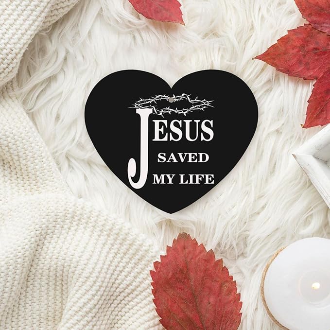 40 PCS Religious Jesus Christian Faith Cross Car Air Fresheners Cards Set Multi-Pack Scented Cards Long-Lasting Auto Fragrance Cards for Vehicle Home &amp Office Heart Shape