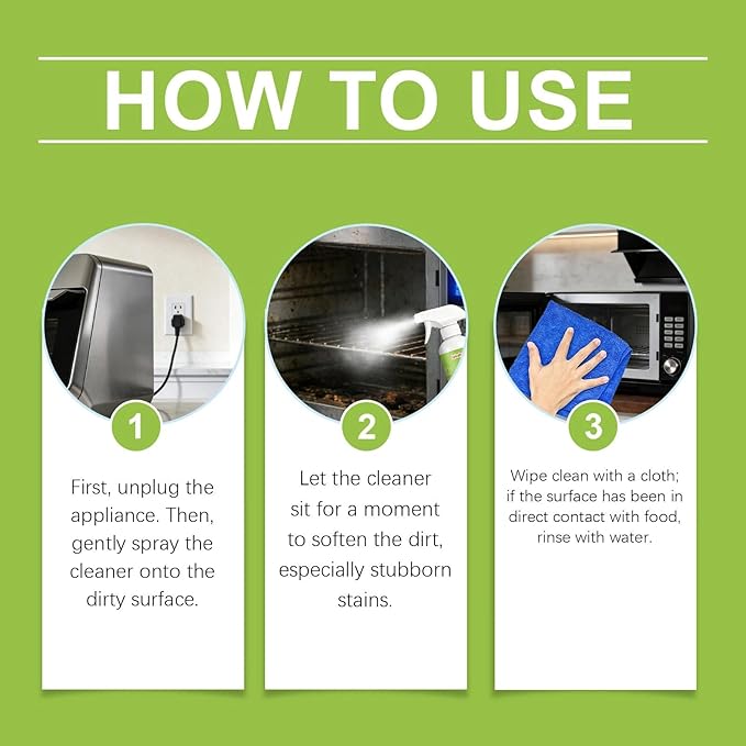 Spray 2026 New Electrolyzed Ion Kitchen Cleaner Spray Natural Enzyme Formula Liquid Cleaner for Kitchen Oven Stove Microwave 300ml (2pcs)
