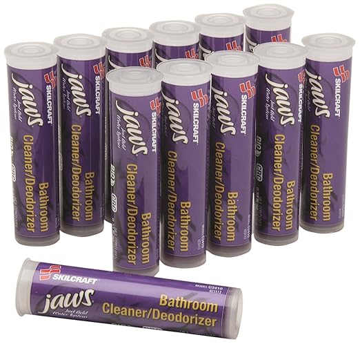 SKILCRAFT 7930-01-600-5751 Jaws Just Add Water Bathroom Cleaner/Deodorizer Refill Cartridges (Box of 12)