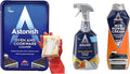 Astonish Kitchen Degreaser &amp Cleaner Bundle – Oven &amp Cookware Cleaning Paste Extra Strength Grease Lifter Spray with Baking Soda and Specialist Hob Cleaner Cream – Heavy Duty Multi-Surface C