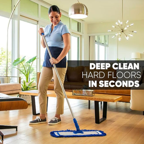 18 Mojave Microfiber Dust Mop System with 2 Dust Pads - Quickly Clean Hardwood Laminate Tile Stone Concrete