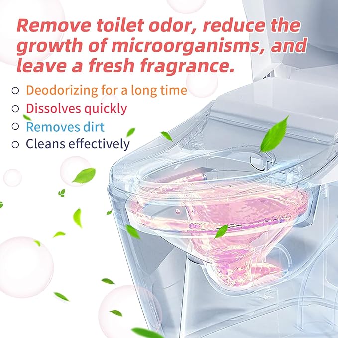 Toilet Bowl Cleaning Tablets 48 Pieces Quick Dissolving Long-Lasting Deodorizer (4)