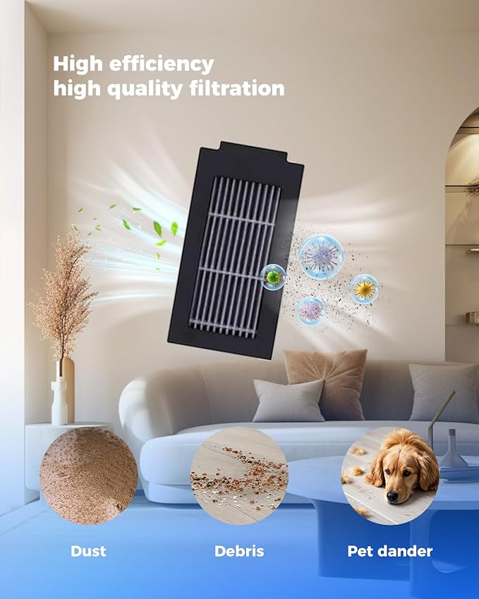 21 Pack Replacement Parts for ECOVACS DEEBOT T50 Omni/T50 PRO Omni Robot Vacuum Accessory Set 1 Main Brush 4 Side Brushes 6 Mop Pads 4 HEPA Filters 5 Dust Bags 1 Cleaning Brush