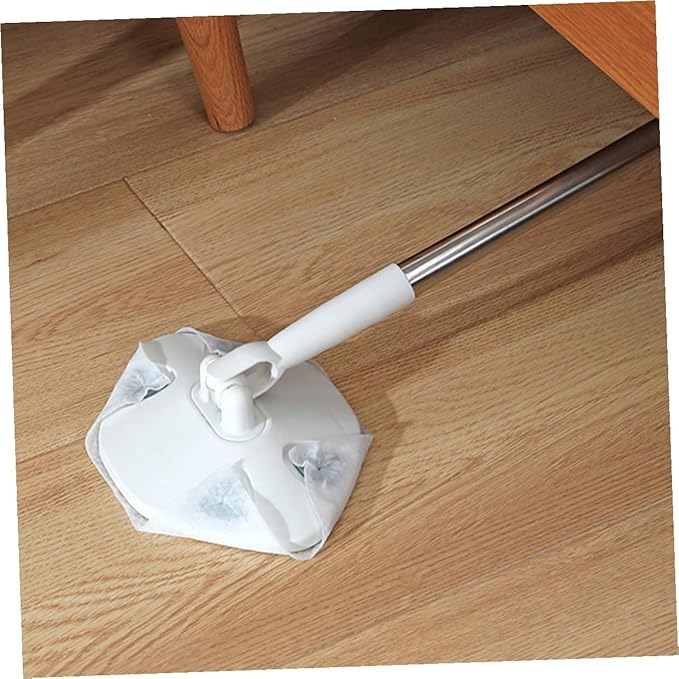 No-wash Dust Mop Set Facial Cleaning Paper Triangle Mop Head Handheld Lightweight Household Floor Dusting Desktop Cleaning
