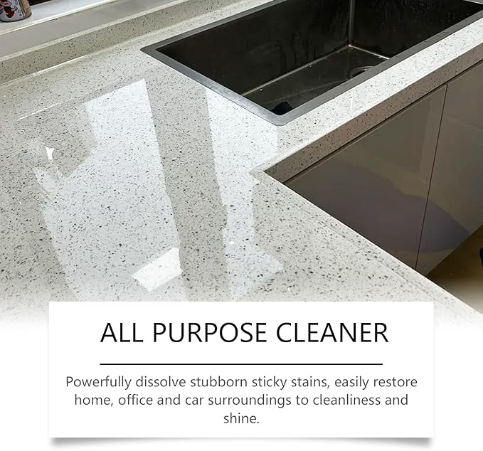 Multi-Purpose Cleaner Powerful Stain Remover For Home Office &amp Car - Dissolves Grease &amp Sticky Grime Easily(2PCS)