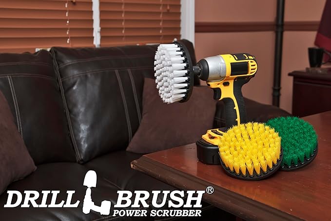 House Cleaning - Kitchen Tools - Shower Cleaner - Bathroom Accessories - Drill Brush - All Purpose Spin Brush Cleaning Kit - Stove-top Oven Rack Sink Tile and Grout - Shower Door - Glass Cleaner