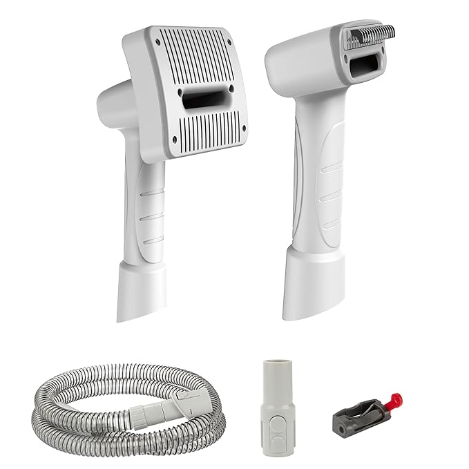 Dog Grooming Vacuum Attachment Kit Pet Vacuum Brush for Shedding Grooming with Slicker Dematting Brush for Cat Dog Hair Remover for Dyson V7 V8 V10 V11 V12 V15