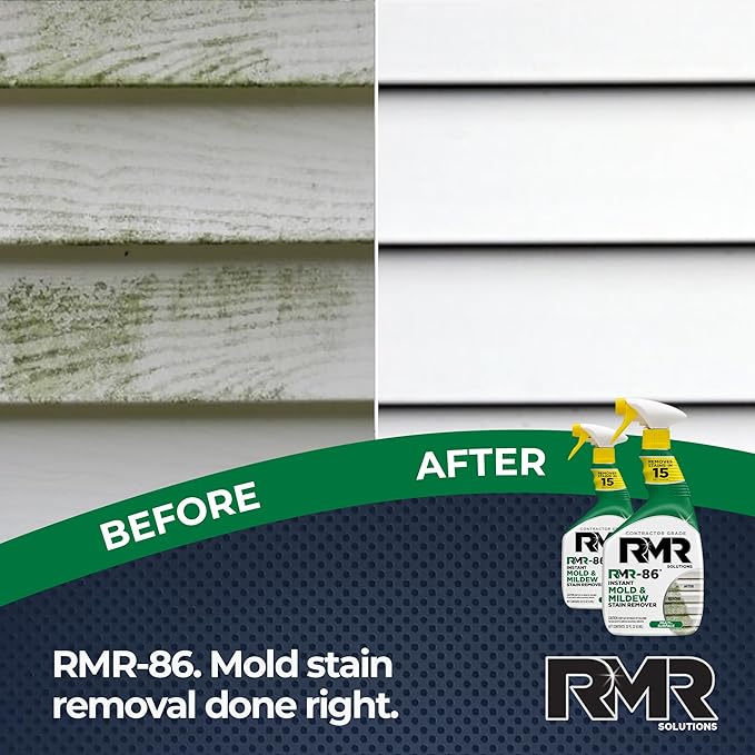 RMR-86 Instant Mold and Mildew Stain Remover Spray - Scrub Free Formula 2 Pack - 32 oz