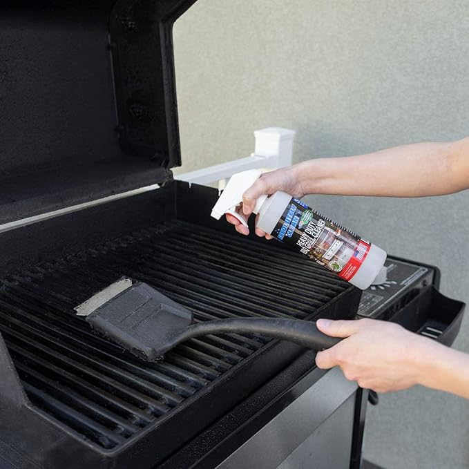 Absolutely Clean AMAZING Grill Cleaner Spray! - Professional Strength Natural Enzyme Formula - Fast Acting Fume Free - USA Made (16oz Spray Bottle 2 Pack)