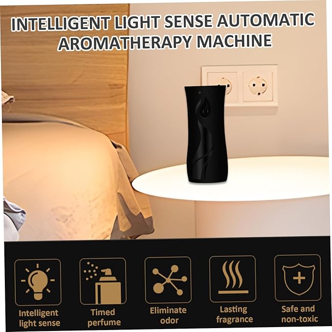 2PCS Automatic Spray Air Freshener Auto Timing Light-Sensing Air Freshener Spray Easy Setup Battery Powered with Lasting Frangrance for Home &amp Hotel Fragrant Room Sprays