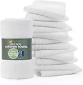 Bar Towels - Bar Mop Cleaning Kitchen Towels (12 Pack 16 x 19”) - Premium Ring-Spun Cotton White Kitchen Bar Towels Restaurant Cleaning Towels Shop Towels and Rags - Bulk Bar Mop Set