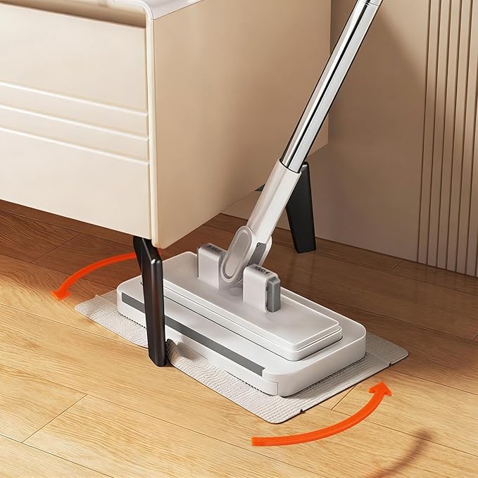 Genérico Mini Mop Cleaning Tool with Clip for Wet and Dry Use Lazy Mop | for Cleaning Home Kitchen Living Room Wooden Floor Tile Laminate Marble Ceiling
