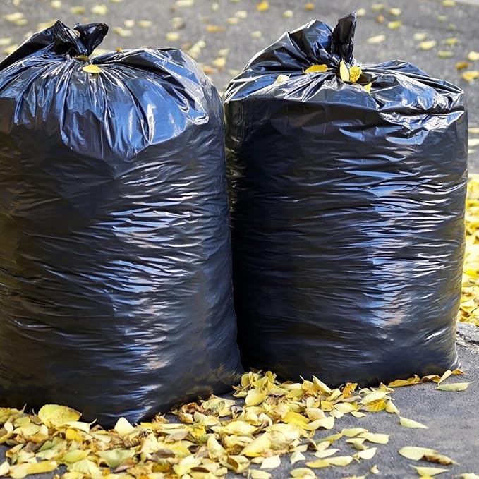42 Gallon Heavy Duty Contractor Trash Bags - 40'' x 46'' Tear-Resistant Leak-Proof 100 Count - Industrial Strength for Construction Yard and Commercial Use
