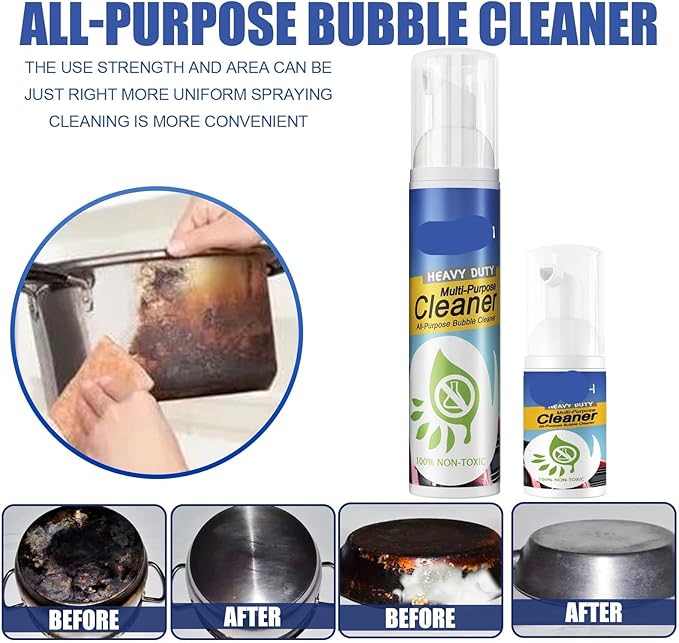 30ml Multipurpose Foam Oil Stain &amp Fabric Cleaner - Deep Cleaning Fast-Acting Gentle &amp Non-Irritating(30PCS)