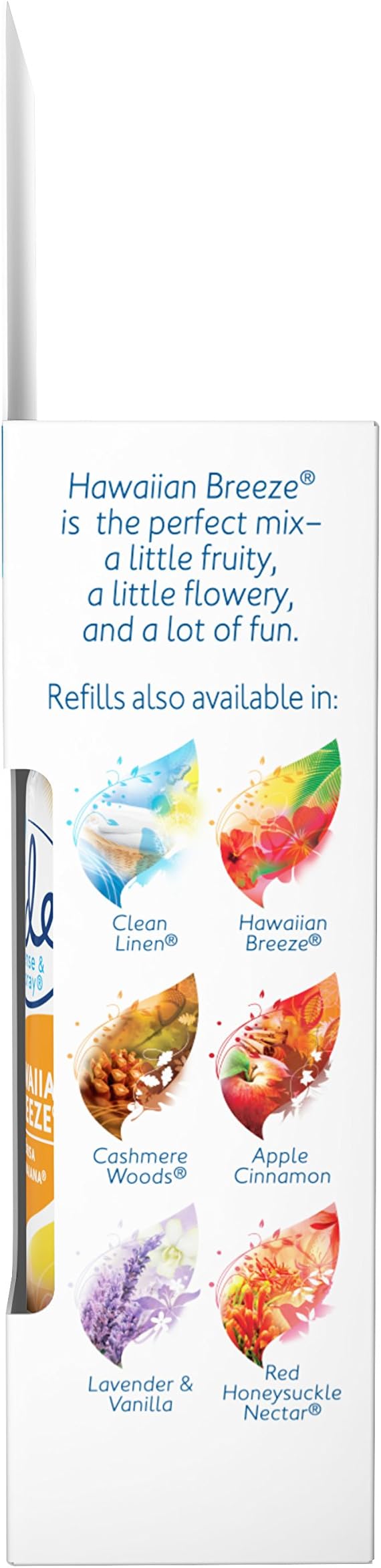 Glade Sense &amp Spray Automatic Air Freshener Refill Hawaiian Breeze (Pack of One 0.86 Oz) or (Pack of Two 0.43Oz)