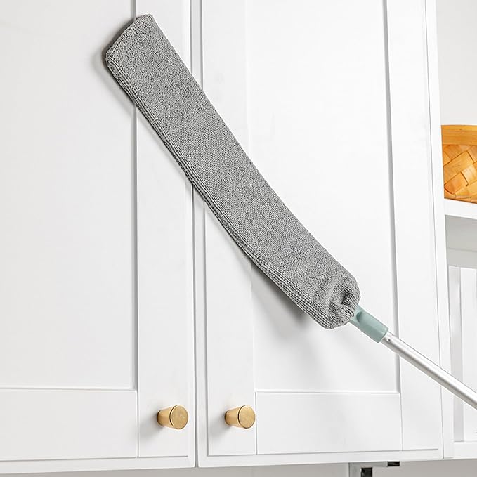 Retractable Gap Dust Cleaner – Extendable Microfiber Duster with Bendable &amp Removable Head Washable Dusting Brush for Home Kitchen Car &amp Hard-to-Reach Areas (1)