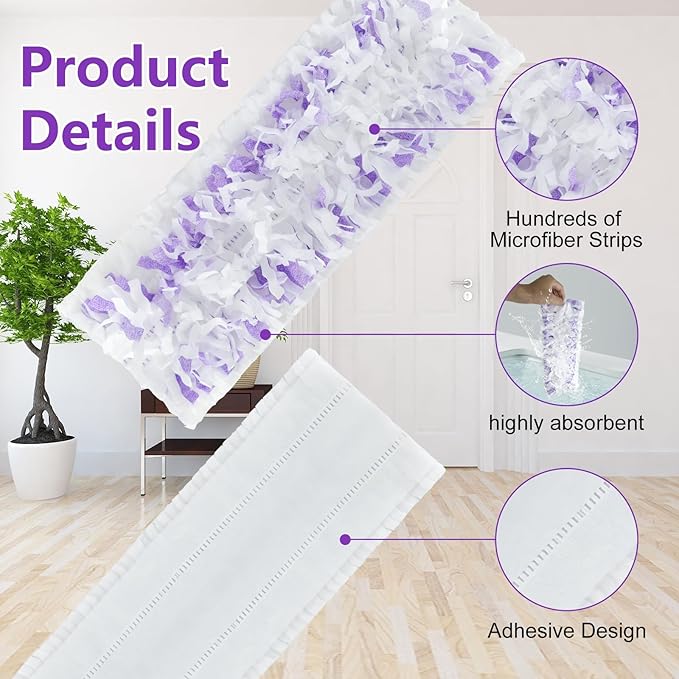30 Count Disposable for Swiffer Power Mop Refills Power Mop Pads for Swiffer Power Mop Compatible with Swiffer Power Mop &amp for Swiffer Power Mop Solution for Floor Cleaning
