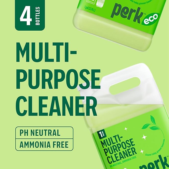 Sustainable Earth Ready‑to‑Use All‑Purpose Cleaner Refill 1‑Gallon Bottles 4/Carton — Multi‑Surface Cleaning Solution for Kitchens Floors &amp Commercial Facilities