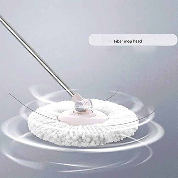 Mop -Reusable Microfiber Heads Included Wet or Dry Usage on Hardwood Laminate Tile Stone