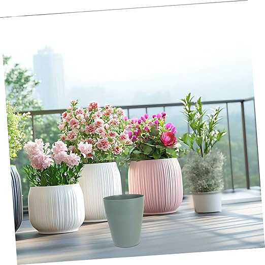 3pcs Small Lidless Plastic Trash Can Household Garbage Bins for Office Bedroom Kitchen Simple Design Multipurpose Wastebaskets in Green Pink Yellow