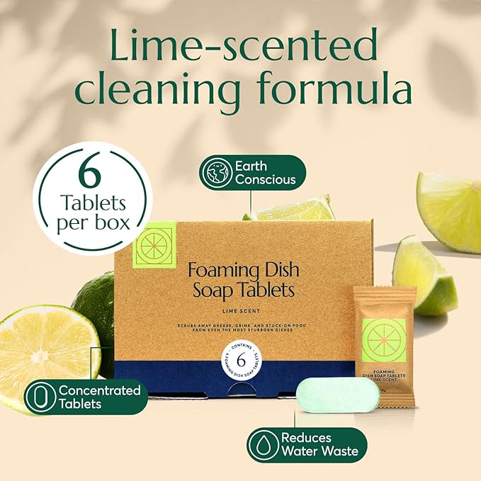 CLEANOMIC Garbage Disposal Cleaner Foaming Dish Soap &amp Reusable Kitchen Cloth Bundle