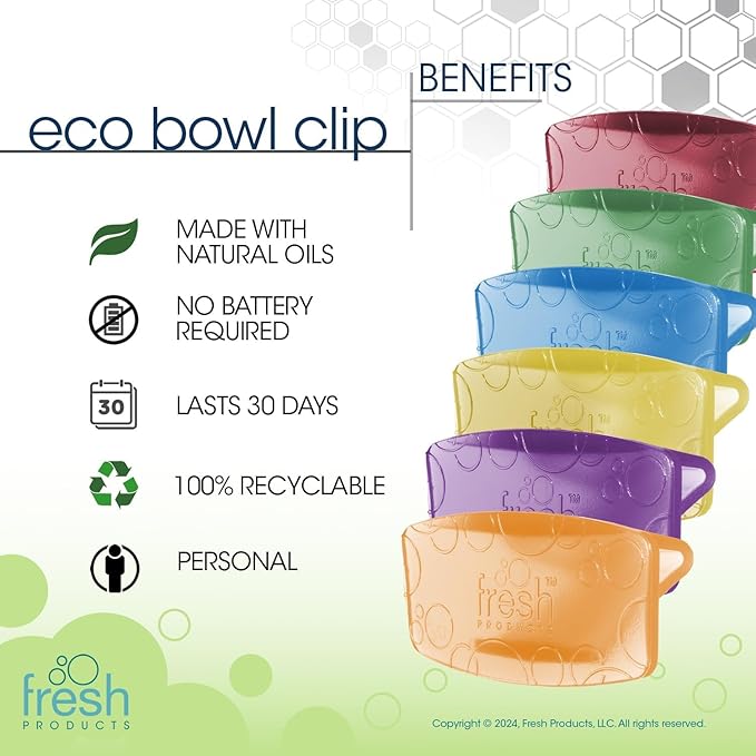 Fresh Products Eco Bowl Clip 2.0 Air Freshener Sample Pack (Box of 6)