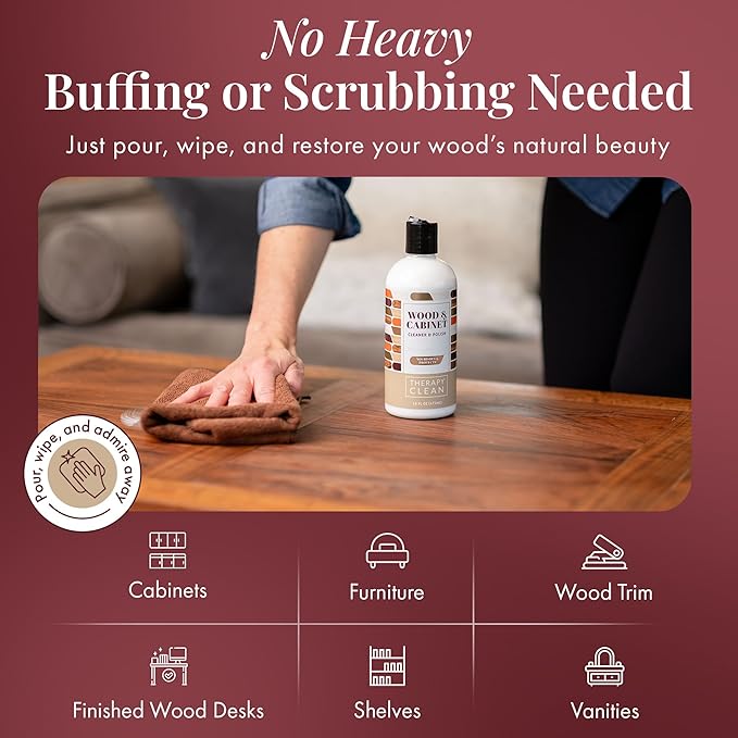 Therapy Wood Cooktop and Granite Cleaner Bundle