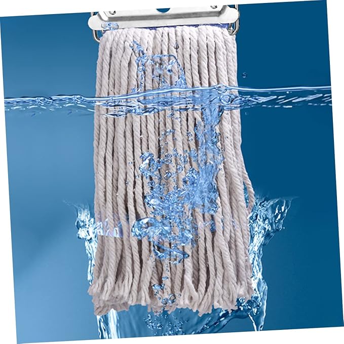 Cotton Mop for Hardwood Tile Cleaning Durable Wet Dry Use Heavy Duty Non Slip Handle High Absorbency for Efficient Floor Maintenance for Hardwood Laminate and More
