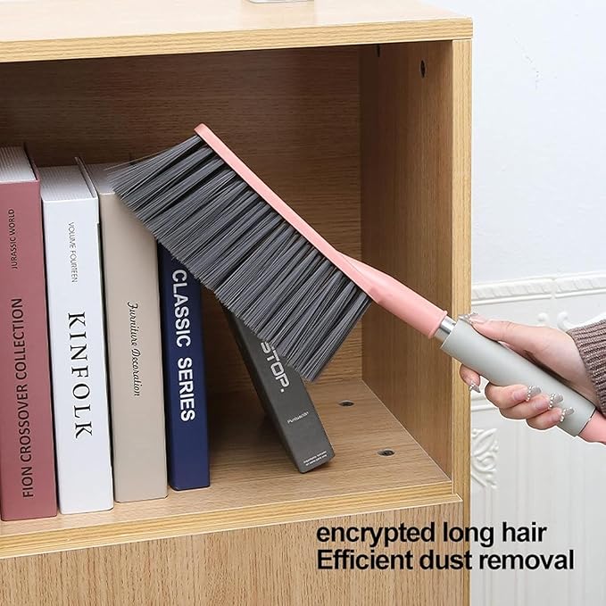 Whisk Broom Hand Held 2 Pcs Bench Brush Soft Bristles with Good Elasticity Hand Broom can be Hung for Storage