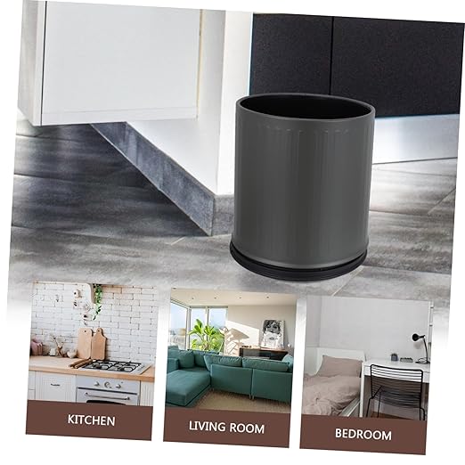 Healifty Double Open Top Trash Can Large Capacity Bathroom Wastebasket for Bedroom Office Kitchen Space-Saving Modern Design