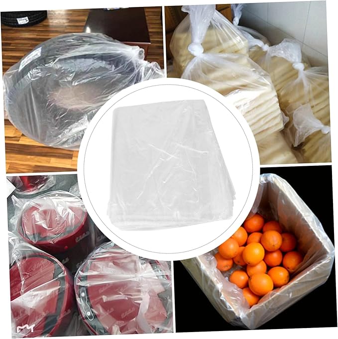 200pcs Pe Flat Pockets Large Capacity Trash Bags Plastic Garbage Bags Heavy Duty Flat Pe Disposable Rubbish