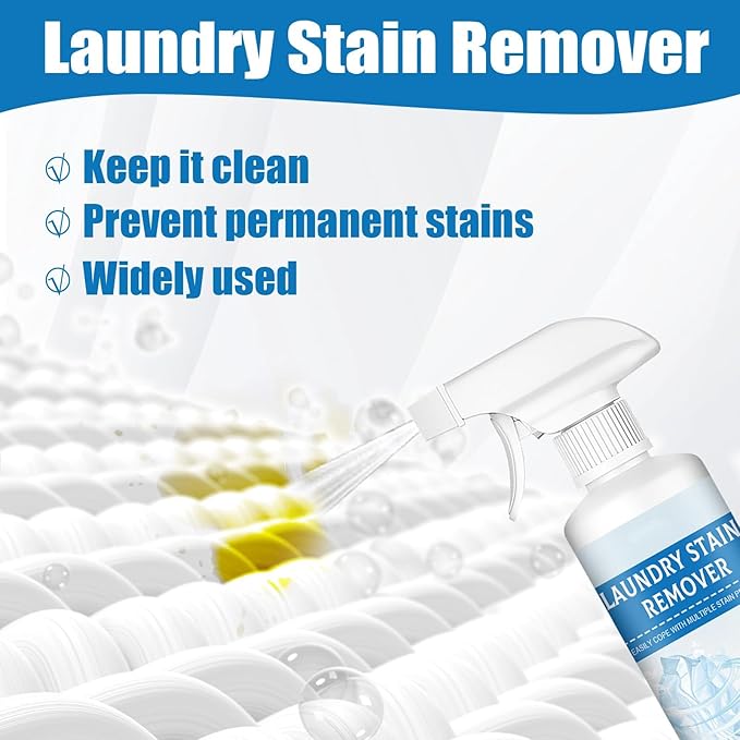 Non Ionic Emulsifier Clothing CleanerClothing Emulsifier Stain Remover300ML/10 FL.OZNon-Ionic Laundry Pre-TreatmentMild Formula Powerful Stain Removal No Damage to Clothes (2)