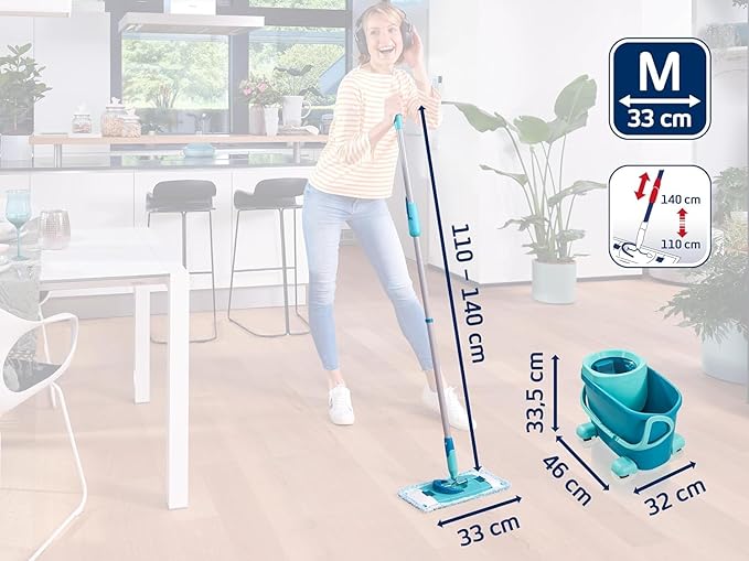 Leifheit Floor mop Turquoise 47 x 28 x 33