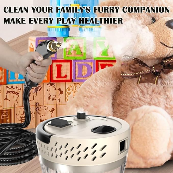 2500W Handheld Steam Cleaner Large Capacity 1400Ml Steam Cleaner High Pressure Steam Cleaner Car Portable Steam Machine Suitable for Cleaning Ovens Furniture Cars
