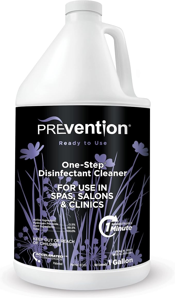 Prevention Ready-To-Use Disinfectant Cleaner – Surface Disinfecting &amp Cleaning Solution for Salons Spas Clinics – Hospital Grade Gallon Refill – 1 Gallon (1 Pack)