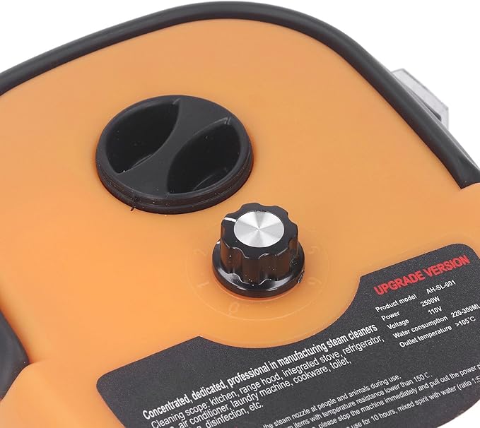2500W Handheld Steam Cleaner High Temperature 3Bar High Pressure Portable Steam Cleaning Machine with 3 Brush Heads 1000ML Water Tank Steam Cleaner for Cleaning Car Kitchen (US Plug 110V)