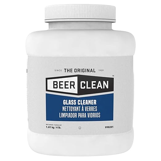 Diversey Beer Clean Glass Cleaner Unscented Powder 4 Lb. Container