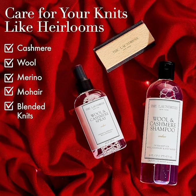 The Laundress Classic Fabric Spray Clean Laundry Scent 8 oz + The Laundress Wool and Cashmere Fabric Spray Cedar Scent 8 oz