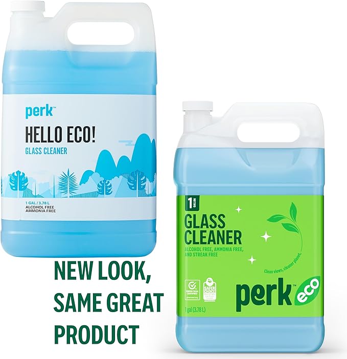 Sustainable Earth Ready‑to‑Use Glass Cleaner Refill 1‑Gallon Bottle — Ammonia‑Free Streak‑Free Formula for Windows Mirrors &amp Glass Surfaces