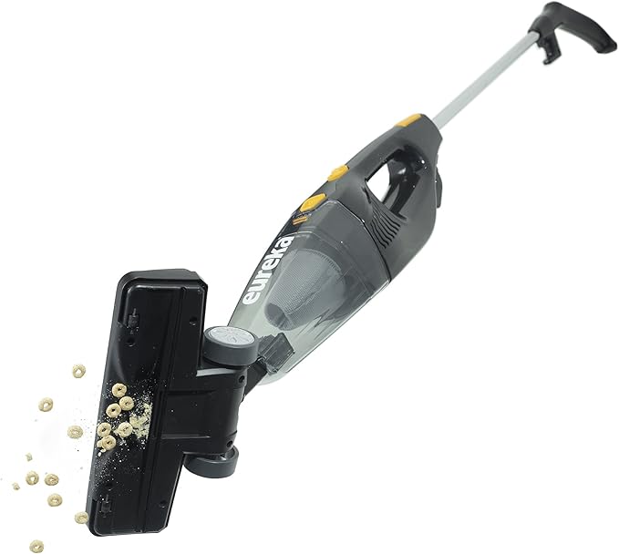 Eureka Home Lightweight Stick Vacuum Cleaner Powerful Suction Corded Multi-Surfaces 3-in-1 Handheld Vac Blaze Black and Eureka Filter &ampPre Motor Filter Gray