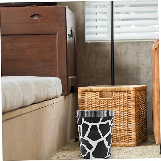 Large Capacity Retro Trash Bin Open Top Bedroom Wastebasket for Office Kitchen Living and Material Compact Design for Household Garbage and Disposal