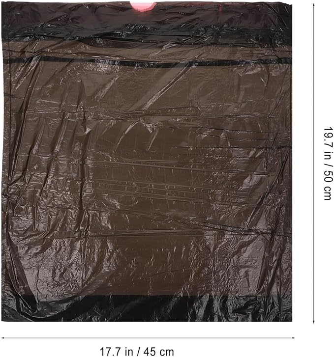 Disposable Drawstring Trash Bags 150pcs (10 Packs X 15pcs) Black Plastic Garbage Bags for Household Waste Kitchen and Office Use