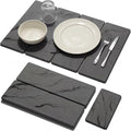 Large Stone Dish Drying Mat for Kitchen Counter 2 PCS Quick Dry Diatomaceous Earth Dish Mat Set – Foldable Water Absorbing Kitchen Accessories for Countertop(Dark Gray 24x16&amp8x4)