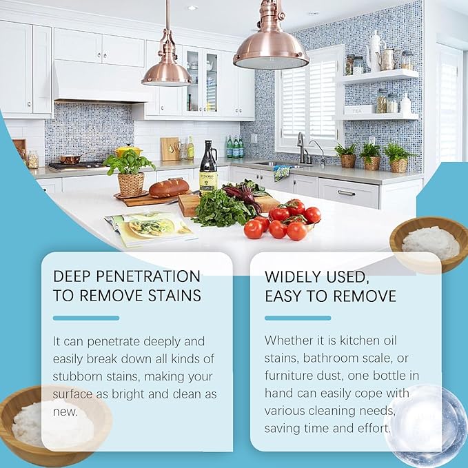 Multi-Purpose Foam Cleaner Heavy Oil Stain Remover For Home Multi-Surface Deodorizing Cleaning Foam(2PCS)