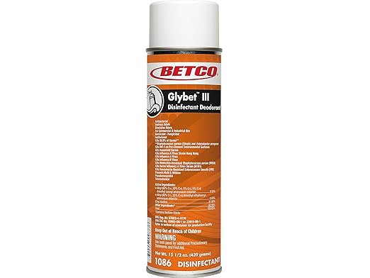 Betco 10862300 Glybet III Disinfectant Citrus Bouquet Scent 15.5 Oz. 12/Carton