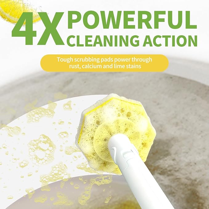 60 Count Toilet Wand Refills for Clorox Disposable Toilet Cleaner Refill Pads for Clorox Wand Cleaning System Upgrade Toilet Brush for Bathroom CleaningNo Falling ApartLight Scent